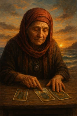 La legendaria tarotista anciana
