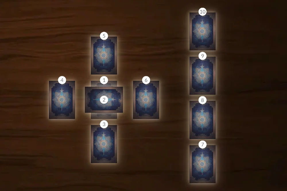 tirada cruz celta